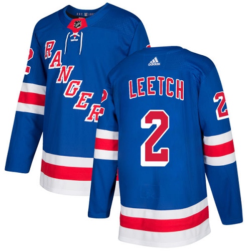 Adidas Men New York Rangers 2 Brian Leetch Royal Blue Home Authentic Stitched NHL Jersey